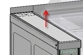 connected to power. Remove the console front plate screws (red arrows).