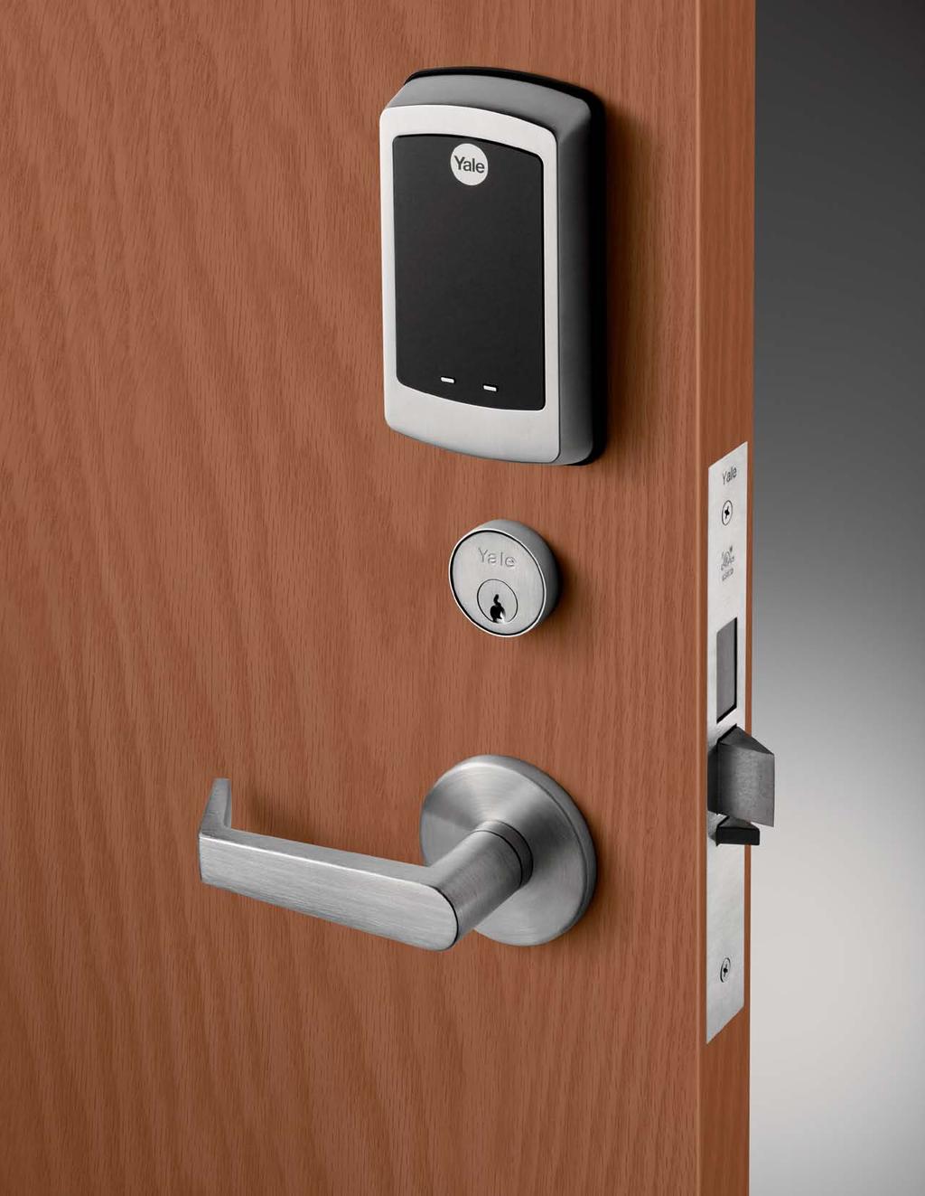 Touchscreen shown when activated Weather Resistant Seal Lockout Mode Low Battery Indication 9V Battery Power Backup Optional Security Deadbolt