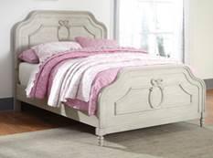 B583 Abrielle (Ashley - HS Exclusive) Traditional bedroom group in a washed gray finish Made with hardwood solids and ash veneers Drawers feature