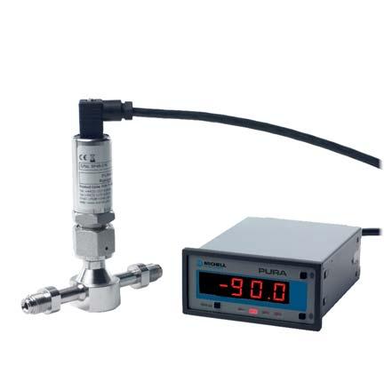 Product Guide On-Line Hygrometers A combination of a dew-point transmitter with a display.