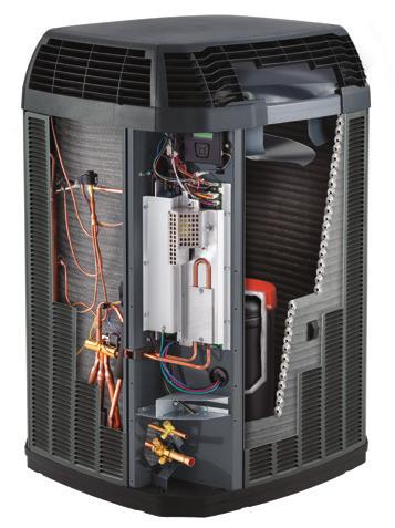A CLOSER LOOK INSIDE A TRANE HEAT PUMP. WeatherGuard II Top is not only attractive, the durable polycarbonate material provides lasting protection.