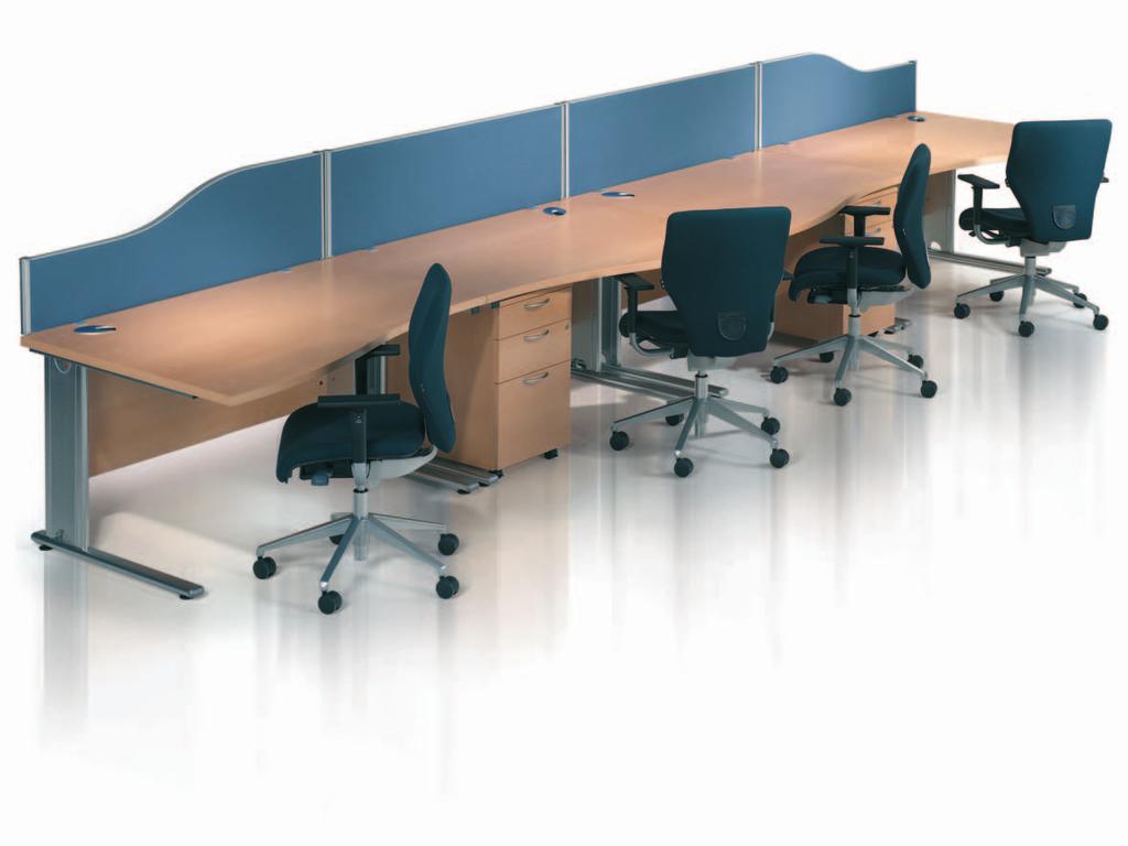 WORKSTATIONS Eborcraft s Abbey range of desking, meeting tables and storage offers classic, modular furniture so versatile it can cater for entire office systems or individual desking requirements.