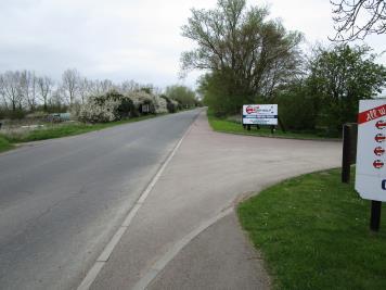 It is recommended that a new path 3m wide with minimum 0.5m segregation from the carriageway is provided.