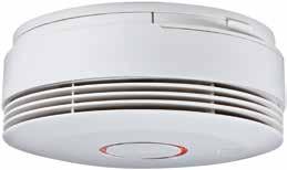 If the optical Secvest wireless smoke detector detects even small particles of smoke in its measurement