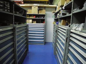 Open Shelving Box-type shelves with front and rear edges that are roll formed and welded; Shelves adjustable every inch c/c; Welded uprights; To order, complete the model numbers with an H (for posts