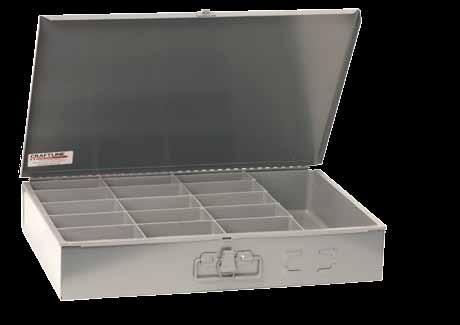 Compartment Boxes Keep all your small parts together with Craftline s durable steel storage trays. They are the perfect shop storage container.