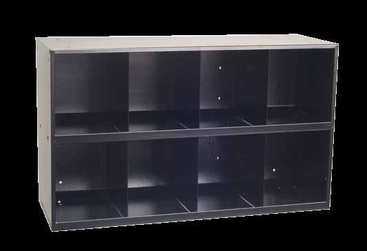 Gray bin packs sold separately. Storage Bin cabinet 41.125 W x 12.