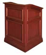 Reference MFI #52662 MELC-35RP Custom This custom Ellipse Style lectern has curved raised panels and is on
