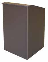Reference MFI #70882 MRTA -SQ-25M Slate Grey Melamine This lectern has 3/8 square