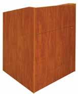 Reference MFI #98292 ELCO -25 Maple Melamine This lectern showcases an optional drop