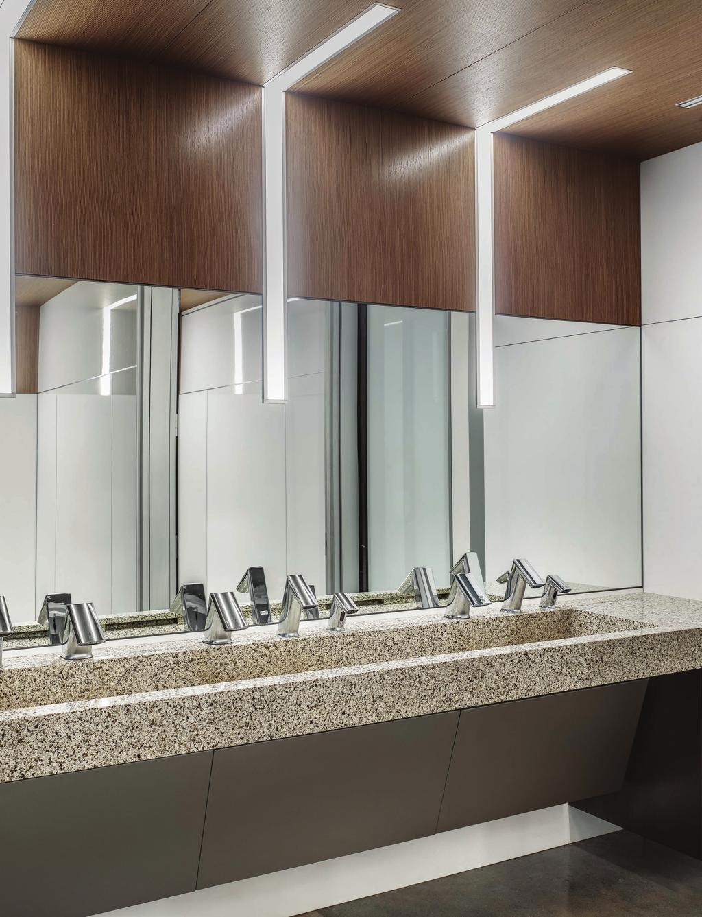 Eye-catching and game-changing Sinks are the most visible of the functional elements in a commercial restroom.