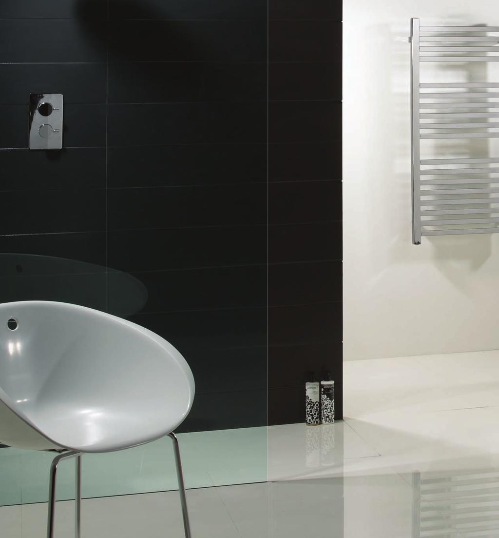 CREATE THE LOOK Forte heated towel rail 288.00 Flush fi ng close coupled WC pan & cistern with so close seat 349.00 550mm ceramic basin & pedestal 131.
