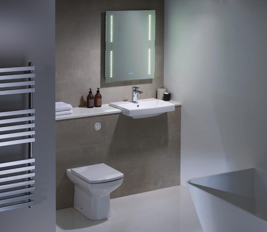 VIBE SANITARYWARE CREATE THE LOOK Libre o heated towel rail 413.00 Back to wall WC pan with so close seat 225.00 Vortex concealed cistern 68.