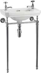 50 Edwardian 51cm cloakroom basin with towel rail Tap holes: 1RH, 2 W: 5, D: 320, H: 265 Combined price: 195 115.50 Basin (B8): 135 67.