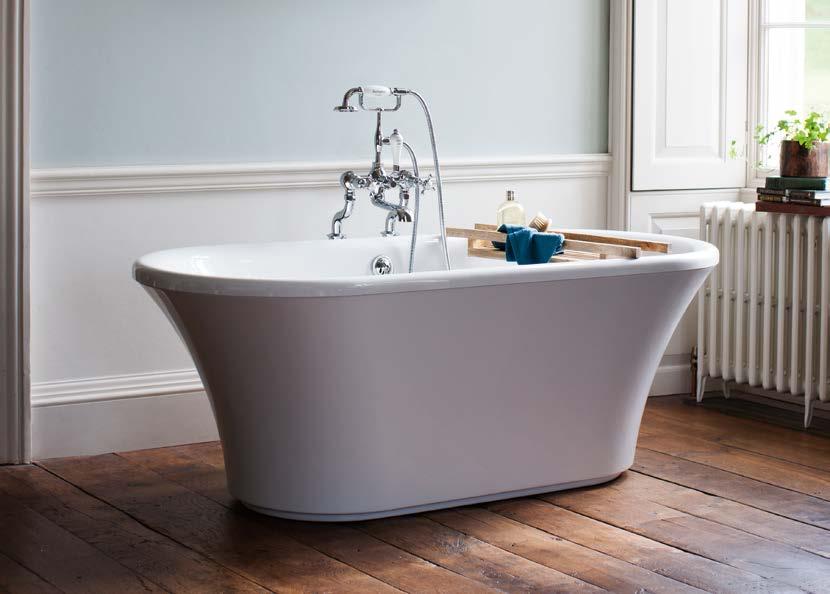 20 and ceramic trap 65 52. Brindley soaking tub and skirt 799 399.50 with Claremont floor-standing bath shower mixer 795 477, plug and chain waste 59 35.40.