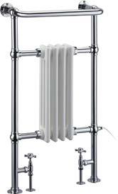 20 Bloomsbury radiator with angled valves D: 235, W: 497, H: 950 Code: R2 CHR Price: 399 319.