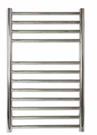 HEATING, ELECTRICAL & VENTILATION Stainless steel towel rail from Myson, ideal for use in the
