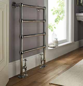 Ballerina A traditional tubular style towel rail, styled with ball joints to suit a