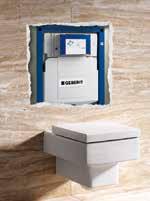 Geberit Geberit Duofix Frame Systems Solutions for modern bathrooms For a modern, space-saving bath/cloakroom, wall-hung toilets are the perfect solution.