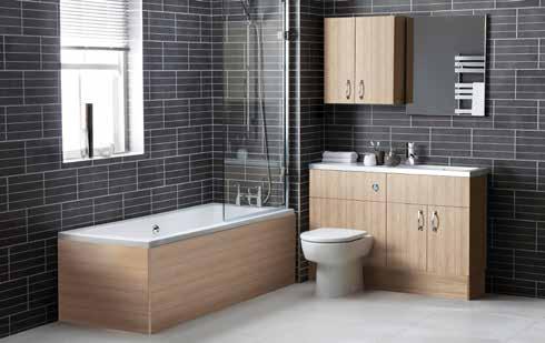 Nabis Vision Natural Oak Finish FURNITURE FITTED An attractive new finish with a mellow tone and natural finish for a realistic and colourful effect. WASHBASIN UNIT C22340 600mm 212.