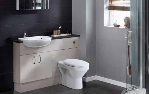 FURNITURE Nabis Vision Cashmere Finish FITTED Brand new finish with a classic, simple look to bring sophistication to any bathroom/en-suite. WASHBASIN UNIT C22380 600mm 212.01 C22381 700mm 221.