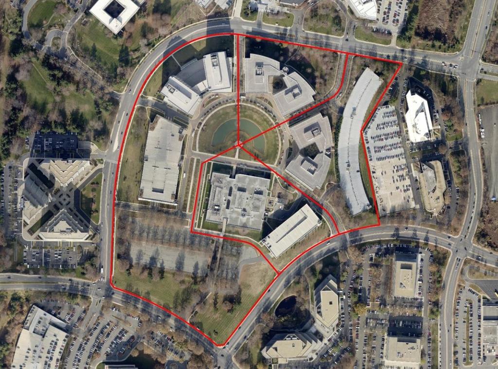 Site Analysis The 44.16-acre Site currently comprises four lots located in the Rock Spring Park district as identified by the 1992 North Bethesda/Garrett Park Master Plan.