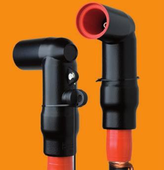 Made of a highly modified silicone rubber and protected by a thin walled outer conductive screen connected to earth, RSES elbow connectors are equally suited for indoor and outdoor installation.
