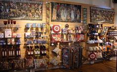 Summer: - Winter: - Gift shops We have four gift shops, each selling slightly different things. They open at 10.
