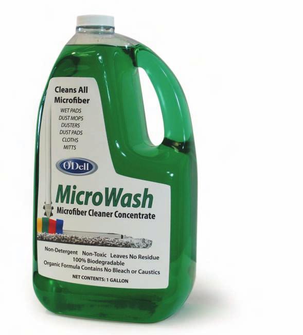 How to take care of microfiber For best results: Do not use chlorine bleach or strong alkaline detergent. Launder microfiber wet pads, finish pads, and conventional mops separately.
