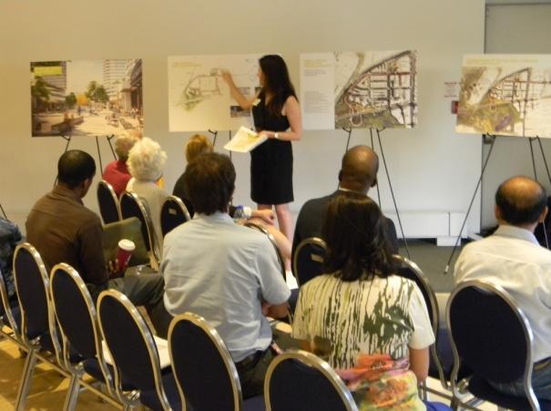 However, participants expressed concerns about the proposed heights of the towers above the heritage building at 1150 Eglinton Avenue East.