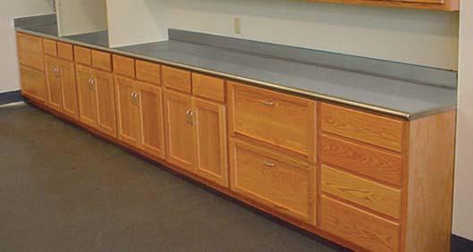 Stainless Steel Countertops - Standard Stainless steel countertops are made of 16 gauge type 304.