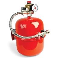 An expansion vessel, pressure gauge, pressure relief valve and filling loop In pressurised heating systems most heating engineers use a Robokit which combines all these components into one box.