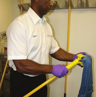 Commit 2 Clean TM/MC Floor Care Program Damp Mopping cont. 8 Wet mop heavy soils. Let the cleaning solution do the work.