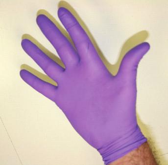 If there is residue on your glove, you must rinse again.