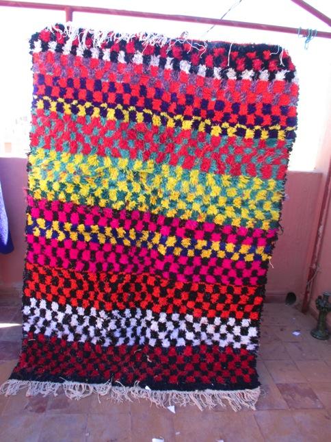 Promoting peace through craftskills resulted in this graphic piece of art Carpet number