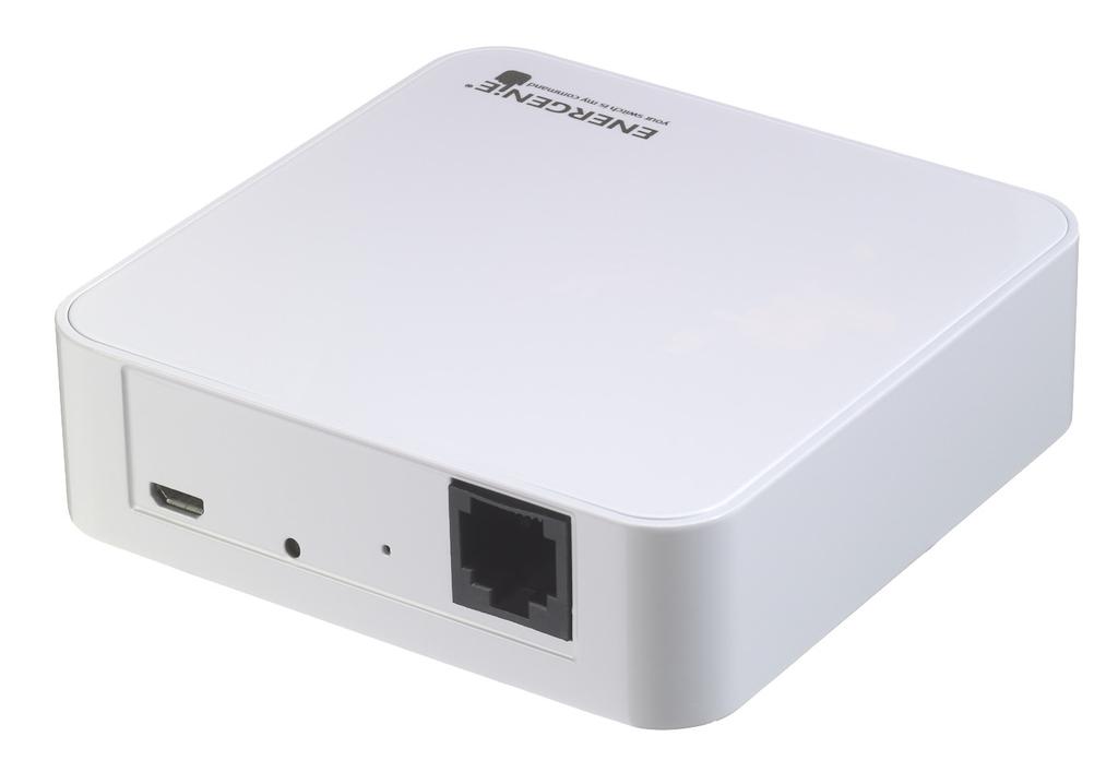 The Gateway requires power and connection to a router using a power supply and an Ethernet cable, both of which are