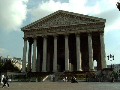 La Madeleine Named for Mary Magdalen, the Madeleine church was designed and redesigned and started and restarted from