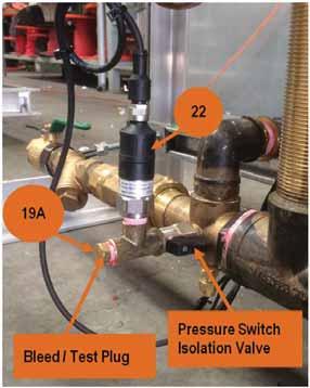 COMMPAK PLUS COMMISSIONING COMMISSIONING - FINAL CHECKS 1. Test and confirm pumps loss of water protection pressure switch (Item #22 & Item # 19A): a.