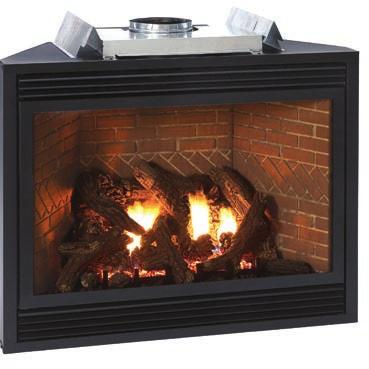 13-piece Log Set, 5 x 8 Venting (Top-Vent Only) 35,000 Btu LP, 42-inch, 13-piece Log Set, 5 x 8 Venting (Top-Vent Only) Madison Luxury models feature ceramic glass (for better heat transfer), a