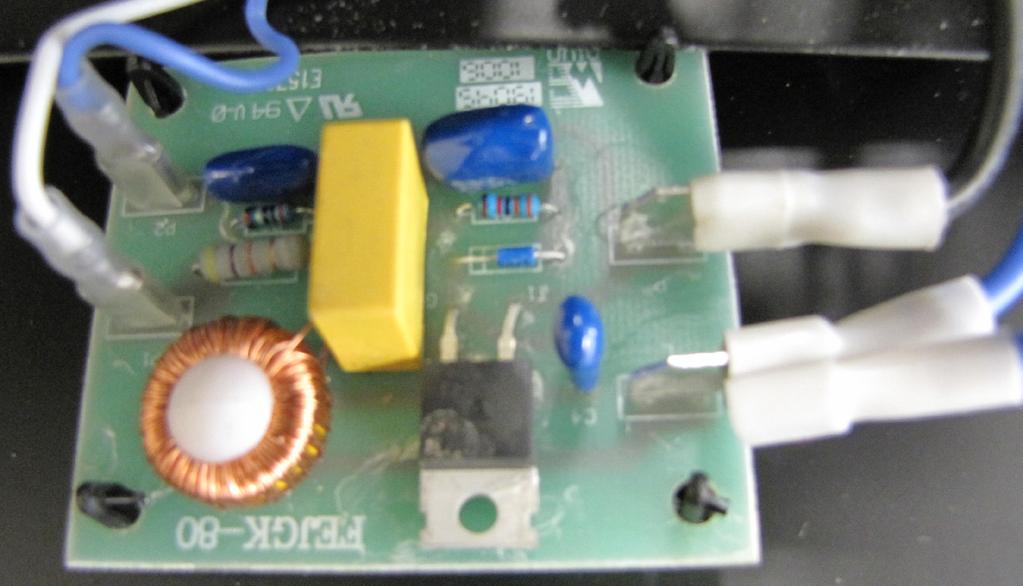 the Lower Light Assembly and the Remote Control Receiver Connects to Capacitor and Flicker Motor Empty Connects to the