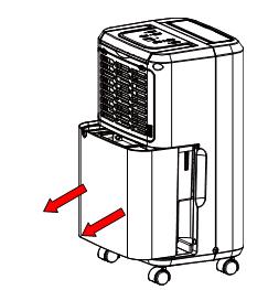 Positioning the dehumidifier A badly positioned dehumidifier will have little effect. In positioning the dehumidifier please ensure circulation of air in not restricted around the unit.