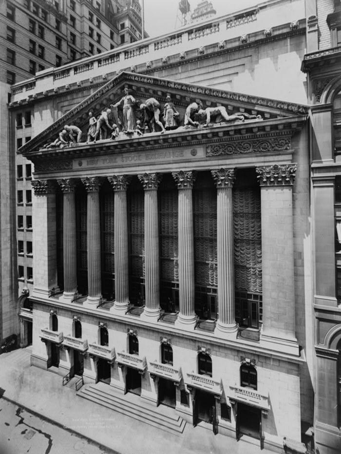 The New York Stock Exchange opened in 1903, with the first large-scale
