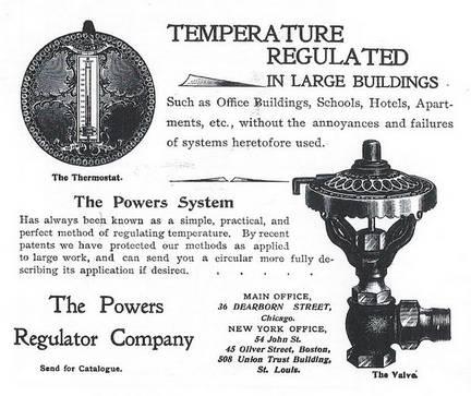Powers Regulator Company in Chicago in 1890.