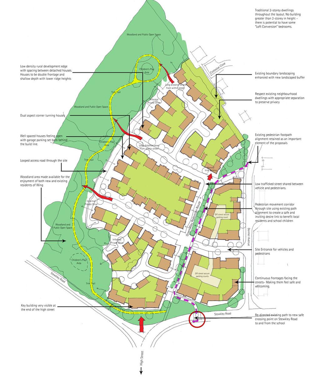 Scheme proposal Stewkley Road This former allotments site at corner of Stewkley Road Dormer Avenue is identified by Aylesbury Vale District Council as a suitable development site which is capable of