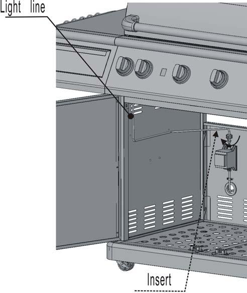 c) Place the warming rack (Q on the warming grid support as shown. d) Close the top lid.