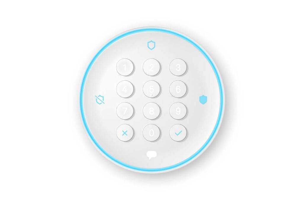 Meet the Nest Secure alarm system. You ll use Nest Guard to arm and disarm your home, so put it near the door where you come and go the most.