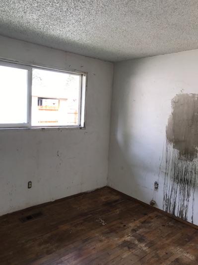 1. Location Location 2nd Right Bedroom 2 2. Bedroom Room Walls and ceilings appear in poor condition. Flooring is wood.