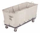 Features a spring platform lift to feed bulky items like sheets and linens into machines Overall height of 31" 4" swivel casters and vinyl Glosstex bag included Shipped assembled COLLAPSIBLE X-CART