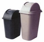 WASTE & RECYCLING UNTOUCHABLE CONTAINERS Durable tough polyethylene construction, crack resistant and ideal for indoor or outdoor use Ideal for hotel lobbies, restrooms, shopping malls, restaurants