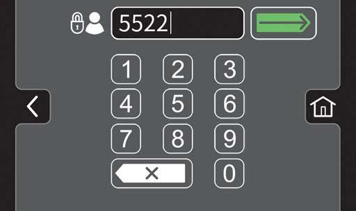 SUPERVISOR CONTROLS 6. Use the keypad to assign the new user / supervisor a login number.